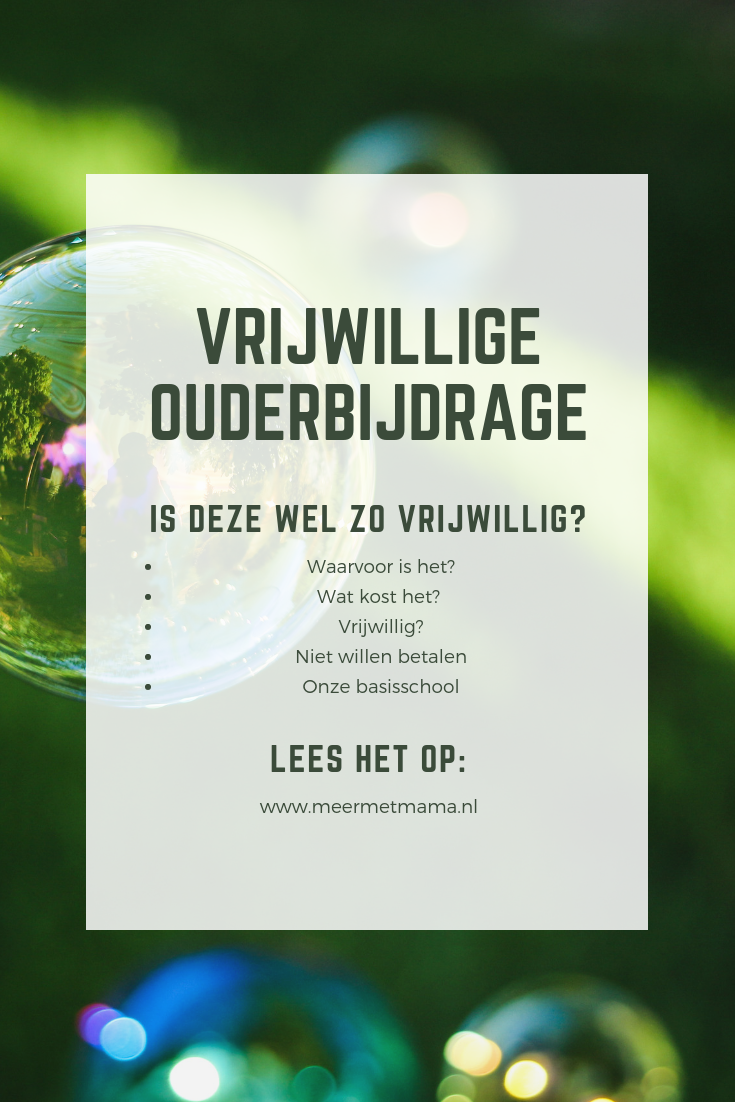 vrijwillige ouderbijdrage