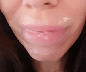 Hydrogel lip mask