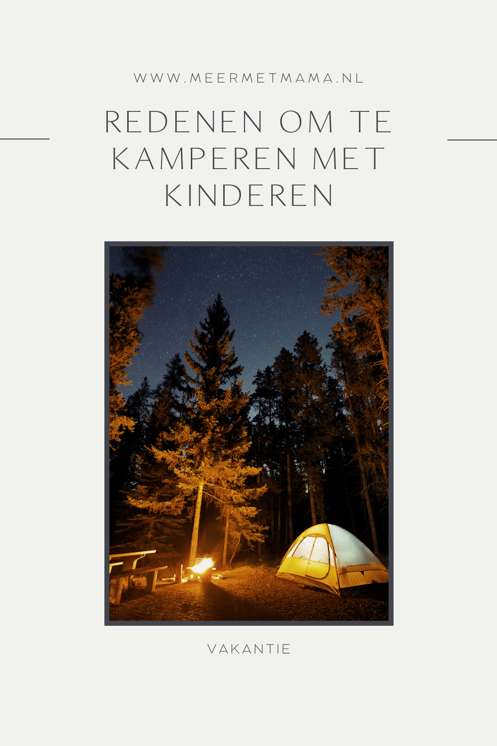 kamperen met kinderen