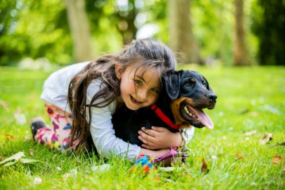 Samenleven van hond en kinderen in één gezin